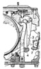 Wilson case showing the tensioning mechanism to dial and construction details