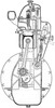 Hesselman engine, burning diesel oil at low pressure