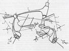 Model for the study of spatial mechanisms in gearless