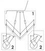 Kinematic scheme of Calmos type wheelchair. Design and experimental validation of a new mechanism for wheels with ability to pass obstacles