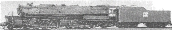 Locomotive 259, of type 2-8-8-2 (1939)