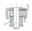 Oil passage holes in a piston.