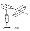 Structure of a robot arm RRR. 3 rotations