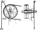 Transmission belt operating device without the use of a pole