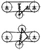 Tooth belt drive with spring-borne idler pulley