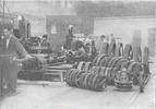 Partial view of a mechanical workshop. Gear Milling