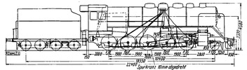 Post train locomotive post 1E, 9 series.