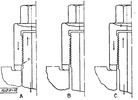 Tapered threads to distribute the load on heavily loaded stud threads.