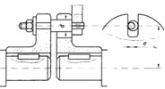 Loading coupling with eccentrical screws