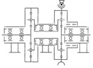 Loading device by means of a differential mecanism with spur gears and worm gear