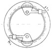 Loading device with bars and thooted sectors