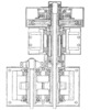 Device for loading and controlling of load on gears tested in closed-loop stands