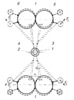 Torsion coupling with shaped elements for gears loading