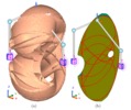 3-RSS parallel manipulator. Direct kinematic singularities