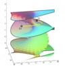 3RPR parallel manipulator. Singularity free path between two direct position problem solutions