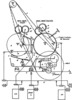 Kinematic scheme of a tape recorder - type STAR, made at Tehnoton, Iasi