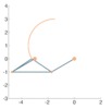 Segunda rama de la primera posición singular del cuadrilátero rectangular