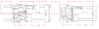 Dimensions comparison between mechanisms