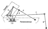 Window opening mechanism (Stephenson-1-Gear)