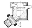 Section of an induction furnace.