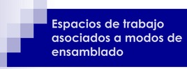 Espacios de trabajo asociados a modos de ensamblado.