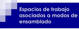 Espacios de trabajo asociados a modos de ensamblado.