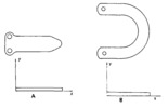 a) Scheme of the admission valve. b) Scheme of the discharge valve.