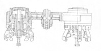 Double pneumatic driven mechanical hand with levers