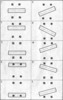 Relative positions of the shaft to the sensors A