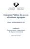 Concurso público de profesor agregado.